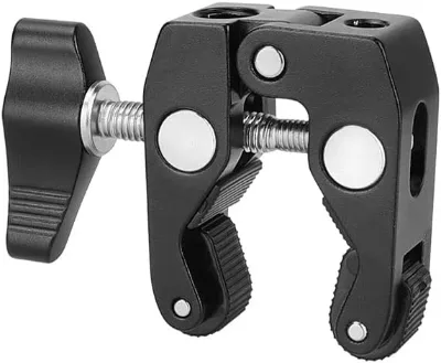 Super Crab Clamp with 1/4"-20 & 3/8"-16 Mounting Point for Camera Photo Studio