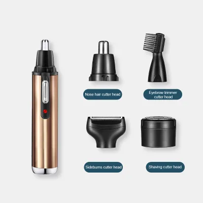 Professional Painless USB Rechargeable Beard Ear Nose Hair Trimmer