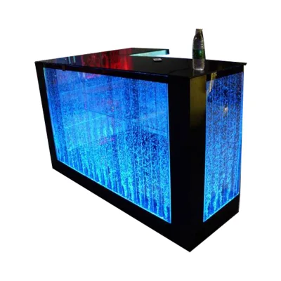 L Shape LED Bar Counter.Mini Bar.LED Bar. Reception Desk Latest Design