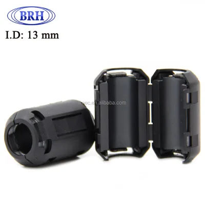 Chinese manufacturer high quality low loss NiZn power cable filter soft clip-on ferrite core EMI clamp