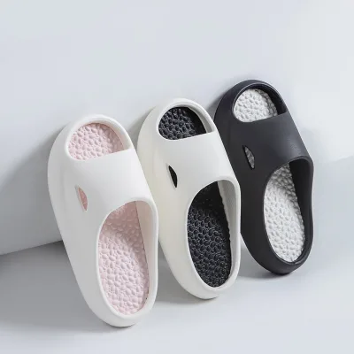 New Arrival Casual Unisex Summer Outdoor Breathable Soft Open Toe EVA Slipper Home Non Slip Solid Color Fashion for Men