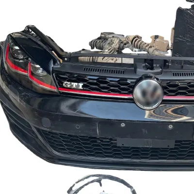 Used 2021-2022 ForvVW Golf VIII MK8 GTI Hatchback Dry Carbon Fiber Front Lip Diffuser Bumper Auto Accessory for Golf 8