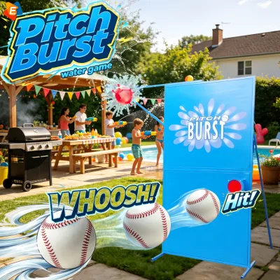 Stable Base Full Screw Locking Structure Big Splash Water Game with CE ROHS Pitch Burst Water Balloon dunk tank