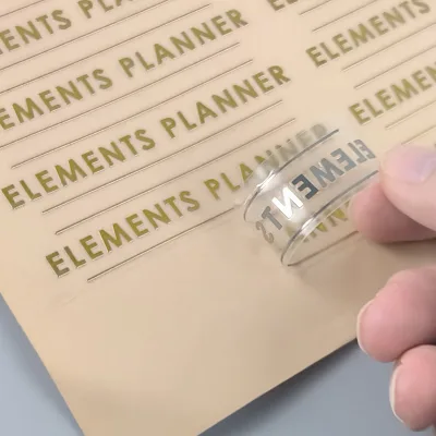 Embossed Metal Stickers