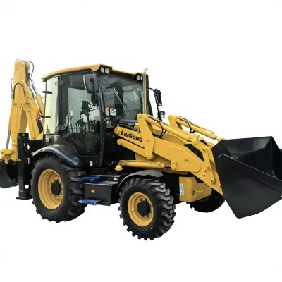 Original Liugong CLG777A Backhoe Loader 4x4 Wheel Type Digging Loading Integrated Construction Equipment