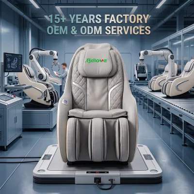 Luxury Zero Gravity 3D SL Track Shiatsu Massage Chair 8D Flexible Manipulator High-end LCD Controller Intelligent Voice Control