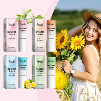 New Arrival Sweet Summer Solid Balm Fresh and Elegant Fragrant Long Lasting Nourshing Solid Fragrance Balm