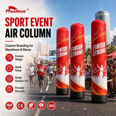 FEAMONT Inflatable Tube Display with Airtight One Time Inflation Technology for Outdoor Sports Running Competition Events