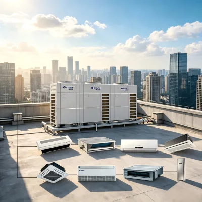 Versatile 30-44HP Modular Design Gree VRF Air Conditioning System for Mixed Use Developments High Rise Buildings Project