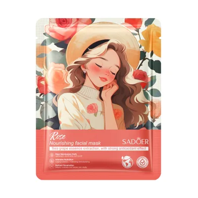 Skin Care Rose Aloe Vera Blueberry Strawberry Honey Peach Avocado Coconut Moisturizing Nourishing Whitening Beauty Facial Mask