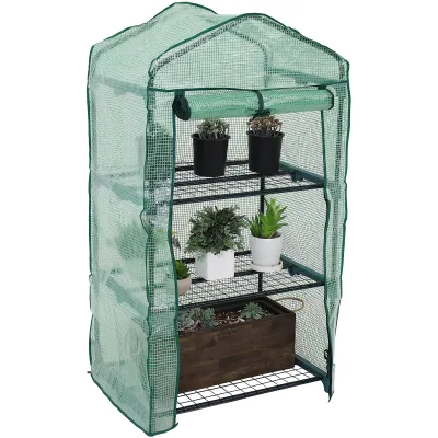 Outdoor Multi Functional Garden Green House Metal Frame Mini Garden Greenhouse 4-layer Greenhouse Green House Tent