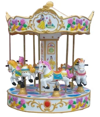 Dinibao Amusement Park Carousel Ride 6 Seats Kids Carousel Coin Operated