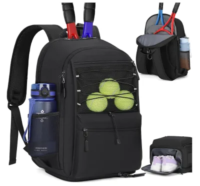 Custom logo Sports Badminton Racket Tennis Padel Backpack for Women Men Sport Tennis Bag Outdoor Pickleball Backpack