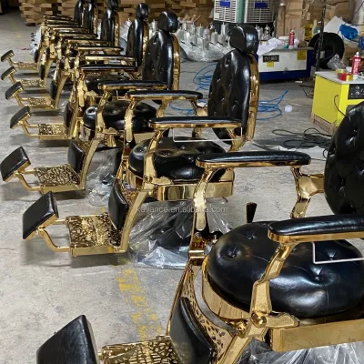 Salon Furniture Barbershop Luxury Hair Scissor Chair Oil Head Chair Drop Men's Shave Hair Salon Chair