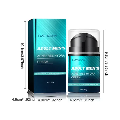 Wholesale Skin Friendly Lightweight Adult Men's Acne Free Hydrating Moisturizing Facial Cream Hyaluronic Acid Firming Sensitive