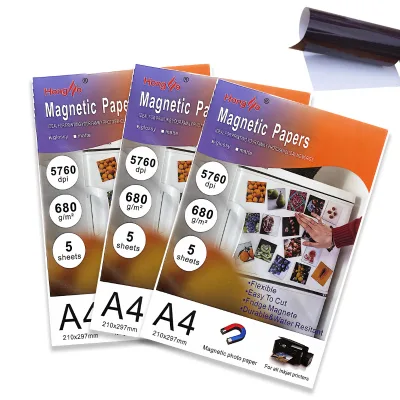 Factory Wholesale A4 Magnetic Paper Waterproof for Custom Photo Magnets & Crafts