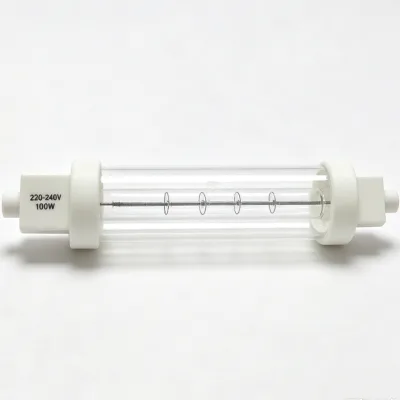 100W 118mm Jacket Halogen Clear Quartz Glass 20mm Diameter Heat Bulb 230V for Keep Warm Delicious Food