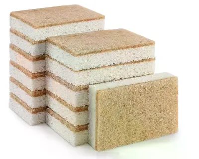 Eco Friendly Biodegradable Cellulose Kitchen Sponges Natural Coconut Scrubber Sponge for Dishes Cleaning