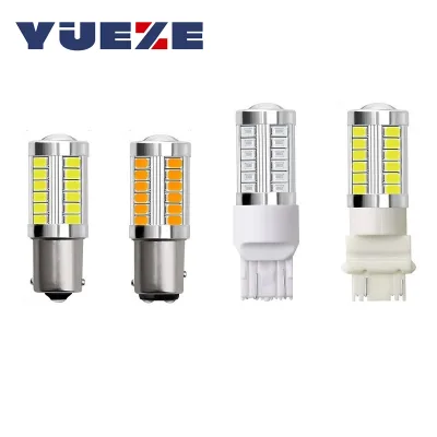 1156 LED BA15S P21W PY21W BAY15D 5630 5730 33SMD LED Bulbs BAU15S P21/5W 12V Car Turn Signal Light Reverse Lamp Brake Light