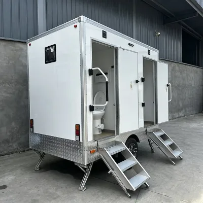 Allbetter OEM Steel Mobile Restroom Trailer Towable Portable Toilet for Outdoor Emergency Disaster Relief