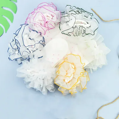 2024 New Children's Ruffle Tutu Socks Cotton Polka Dot Frilly Girl Lace Socks
