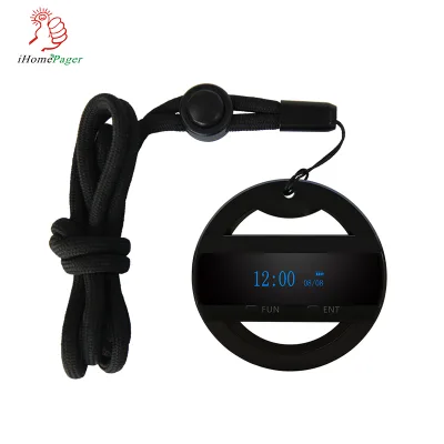 Neck Rope Waterproof FM 433.92Mhz Vibration Alert Pager
