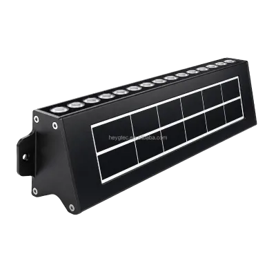 Modern Design IP65 Waterproof Aluminum Outdoor Solar Wall Washer Lamp Solar Rechargeable Mounted Led Sconces Wall Washer Light