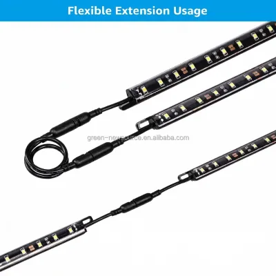 Modern LED 12V 4100K Daylight Linkable Light Bars + Touch On/Off Switch Dimmable Wall-Mounted for Kitchen Under Cabinet Gun Safe