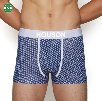 95% Polyester 5% Elastane Underwear Star Print Men's Short Leg Briefs Full Customised With Your Own Tech Pack