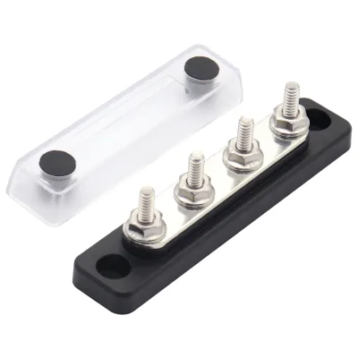Custom Injection Molded 100A Copper Busbar with PA66+GF30 Base High Voltage Insulation & Anti-Creep Design for Industrial Panels