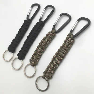 Multifunction Combination 5 cm Carabiner Paracord Rope Tightener with Plain Finish