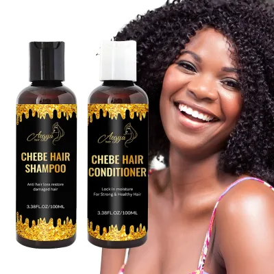 Most Popular Nourishes Scalp Anti-hair Breakage Helps Hair Care Oil Chebe Hair Growth Shampoo Chebe Conditioner Set