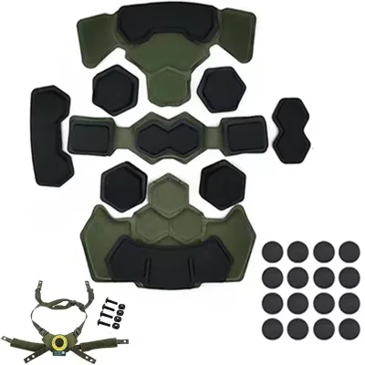 Adjustable Boa Dial Wendy Helmet Suspension System + Memory Foam Cushion Kit Multi-Color Optional Tactical Gear