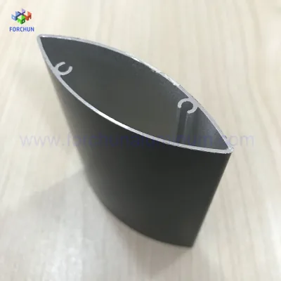 T237 Perfiles De Aluminio Para Persianas Extrusion Aluminum Hollow Oval Tube Colombia Aluminum Profiles Louver