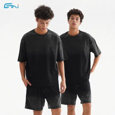 Plus Size Summer Wear New Design Men Casual Sets Short Sleeve T Shirt Shorts Set Cotton Men's High Quality for Men Twin Sets