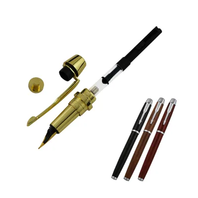 Wood Pen Turning Tools Kit DIY Stock Rifle Sierra Pen Kit Woodturning Rollerball Fountain Pen Making Kits