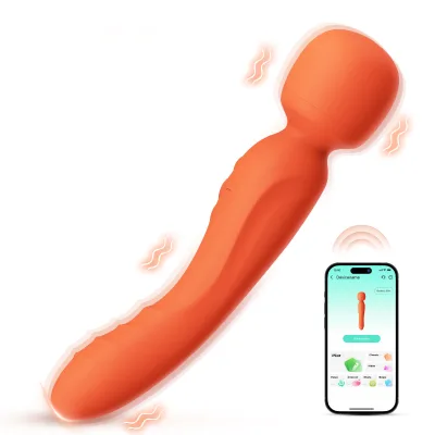 Rechargeable Waterproof 10 Speed Phone App Controlled Vibrator Adult Toy Double Ended Vibrator for Women