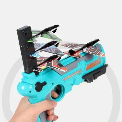 Hot Selling Foam Catapult Airplane air Battle Toy Continuous Launch Guy Toys for Kids