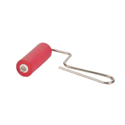 Profession Wholesale Red Art Rubber Roller for Block Printing,craft Paint Roller