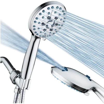 High Quality Eco-Friendly Modern Chrome Wall Mounted Shower Faucet Set with Shower Head for Bathroom