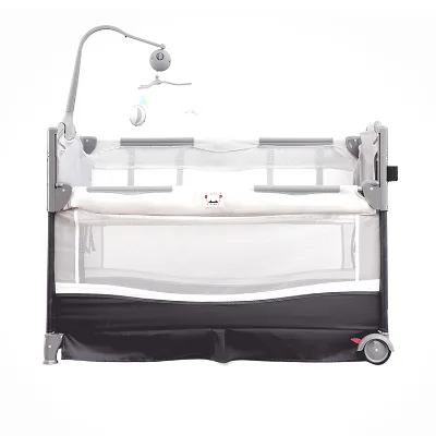 Folding Italian Cheap Movable Play Gym Packable Foldable Travel Crib and Portable Baby Playard Bed With Changing Table