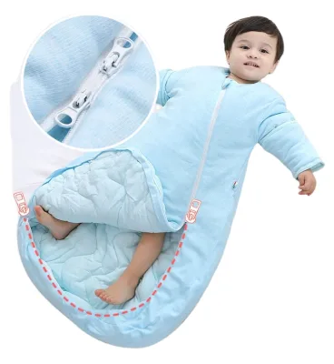 Cheap House Pattern Anti Winter Kick Baby Cotton Sleeping Bag