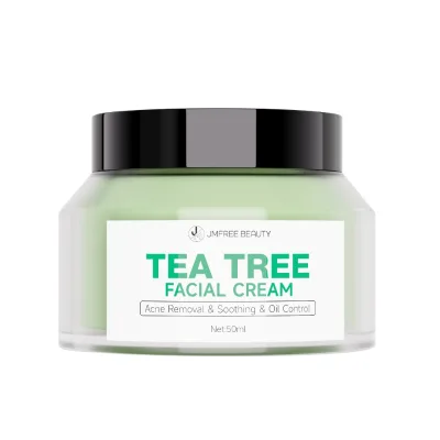 JMFREE Private Label Natural Organic Tea Tree Acne Oil Control Cream Acne Marks Facial Anti-Acne Skin Care Moisturizing Cream