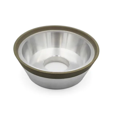 Resin Bond Bowl Shape CBN Grinding Wheels for Tungsten Carbide Milling Tools 100 125 150 11V9 Diamond Wheel