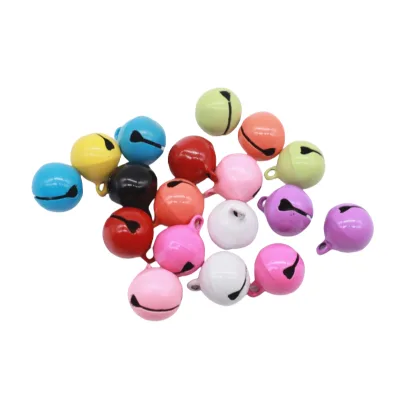 High Quality Multi-Color Children's Halloween Christmas Pumpkin Small Iron Jingle Bell 14mm Mixed Color Jingle Bell