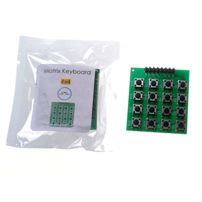8 Pin 4*4 Matrix 16 Keys Button Keypad Keyboard Module