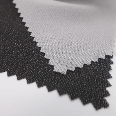 Non Woven 30gsm Fusible Interlining Double Dots Microfiber Interlining 150cm Width Garment Accessories