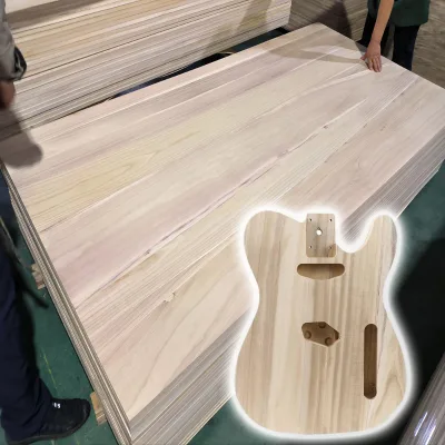 Lightweight Solid Paulownia Wood Board 18mm Eco Friendly Fast Growing Timber Panel Furniture Door Musical Instrument Wholesale
