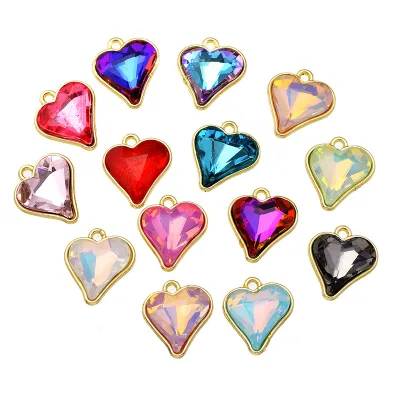 Heart-shaped Pendant Jewelry love Accessories Earrings Necklaces Bracelets Pendants for Wholesale.