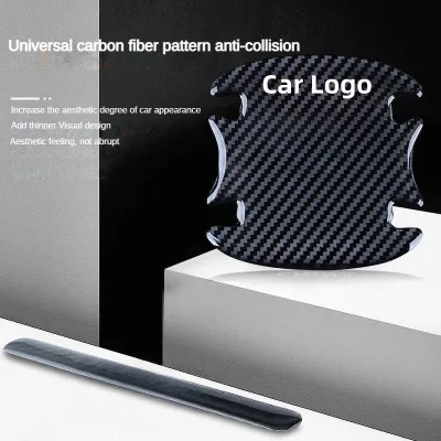 Car Door Handle & Rearview Mirror Protective Sticker with 3M4229P Adhesive Carbon Fiber Model 12101 Auto Accessories